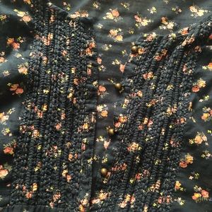Aerie navy floral top